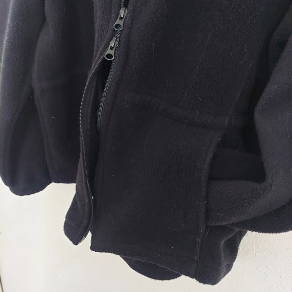 Woolrich Ladies Fleece Double Zip Black XL Hoodie - Picture 3 of 7